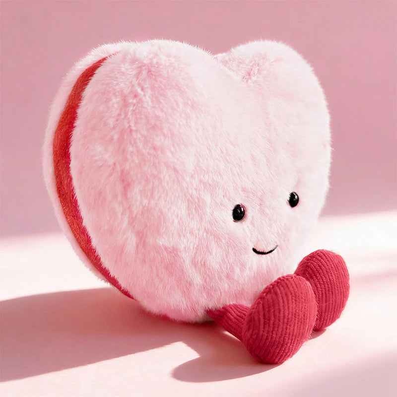 Cute Heart Shape Plush Toy Soft Heart Stuffed Doll Adorable Valentine's Day Romantic Gifts  Plushies for Lovers
