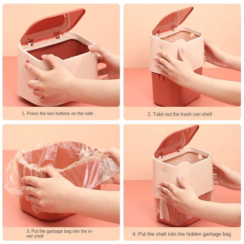 Cat Litter Box Bin Double Layer Cat Excrement Trash Can Fully Enclosed Large Capacity Cat Toilet Bedpan Pet Products Supplies