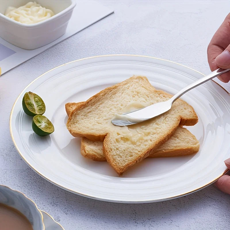 2 pieces, butter knife, stainless steel butter knife, cheese spreader, kitchen butter shovel, multifunctional butter shovel