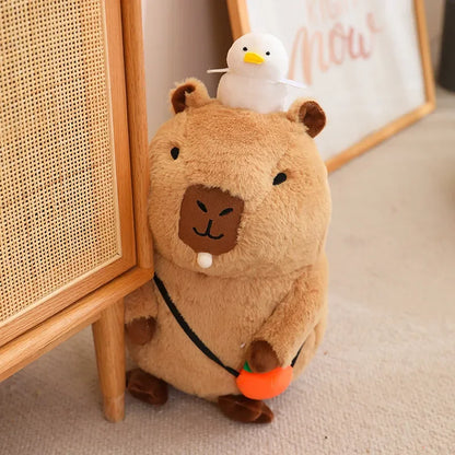 Capybara Plush Toy Simulation Capibara Cosplay Unicorn Dinosaur Dress Boba Bread Fruit Food Decor Birds Bubble Stuffed Animals