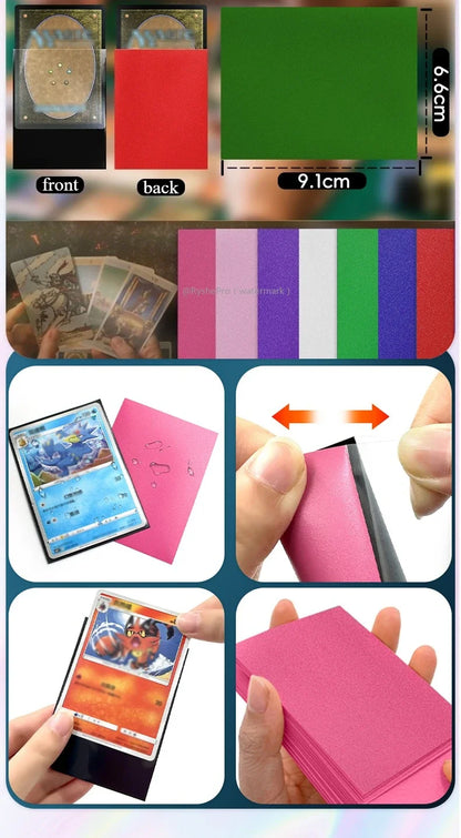 100PCS Premium Card Sleeves Matte Card Sleeves Compatible with MTG Pokemon Trading Cards and Sport Standard Sized Board Game