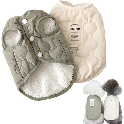 Warm Winter Pet Vest Jacket Cotton Dog Cat Coat Small Medium Puppy Clothes Apparel For Yorkie Chihuahua Maltese Bulldog