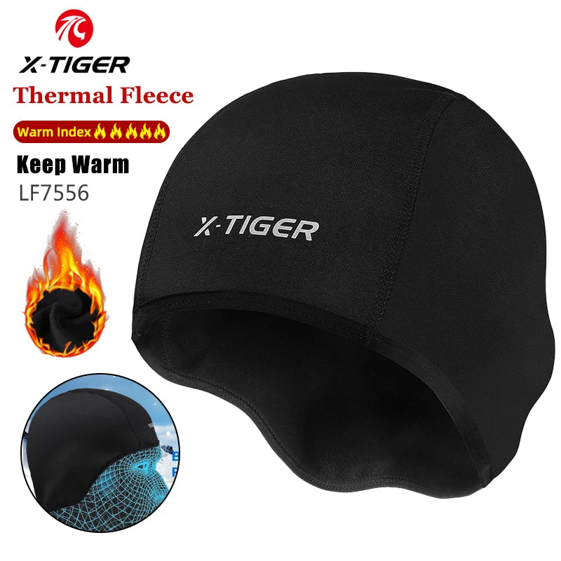 X-TIGER Winter Cycling Cap Windproof Thermal Ski Cap Running Skiing Motocycle Riding Hat Men Women MTB Bike Cycling Headwear