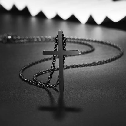 REETI 925 Sterling Silver Cross Korean Simple Temperament Jewelry Female Wild Accessories Pendant Necklace