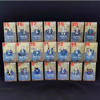 Bobblehead Cute Vault Boy Full Set Figure Toys Anime Action Figure Statue Collection Model Doll Room Ornament Toys Kids Gift