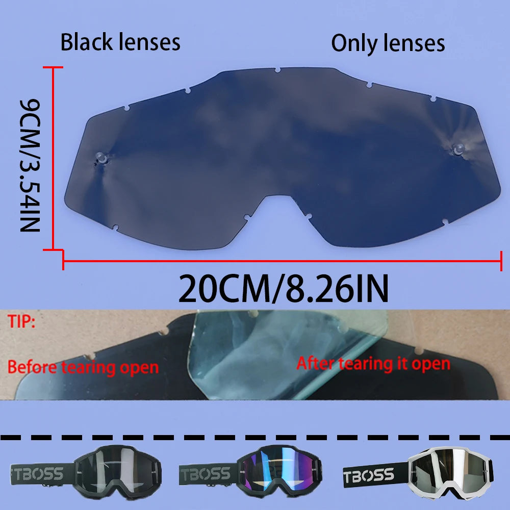 100 Motorcycle Goggles Motocross Glasses Off-road Helmet MX Moto Dirt Bike ATV Ski Outdoor  Glass Scooter Googles  Sports