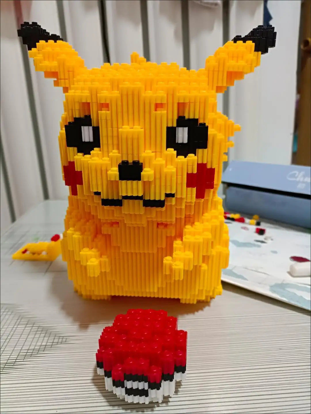5210 Particle Pokemon Anime Pikachu Diamond Micro Building Blocks Games Model Mini Bricks Figures Decompression Toys Kids Gifts
