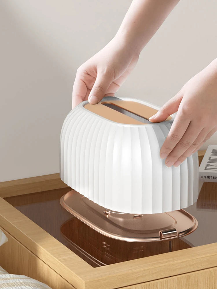 1 Piece Of Household Extraction Paper Box, With Spring, High Appearance Level, Light Luxury, Living Room, Desktop, Tissue Box