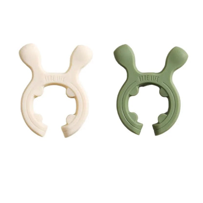 3pcs Heat-Resistant Pot Spatula Stand,Deer Ear Design,Durable Silicone Kitchen Utensil Holder,Easy to Clean,for Large/Small Pots