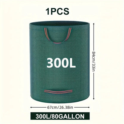 Heavy-Duty PP Garden Waste Bags - Reusable Yard Debris Bags with Industrial Fabric and Handles for Plant, and Leaf Collection