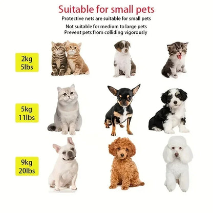 Pet Dog Barrier Fences Portable Folding Breathable Mesh Pet Safety Gate Isolated Networks Doorways Staircases Dog Fences