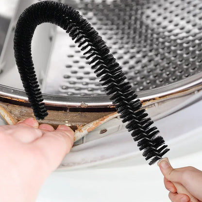 Flexible Dryer Vent Brush with Wood Handle for Removing Lint Refrigerator Coil Corner Gaps Cleaning Brush Bathroom Kitchen Clean