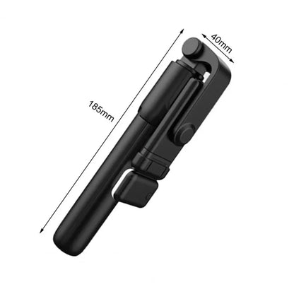 Portable Bluetooth Selfie Stick Tripod Holder with Remote Shutter Fill Light Extendable Wireless Remote Retractable Phone Stand