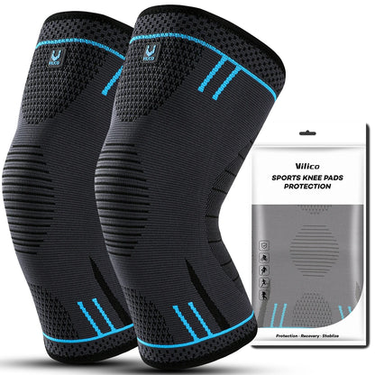1 Pcs Compression Knee Support Sleeve Elastic Knee Pads Brace Springs Gym Sports Protector Basketball Hiking leg guards