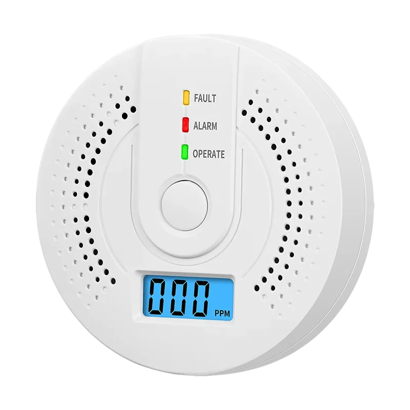 Independent CO Alarm Sensor Carbon Monoxide Alarm Detector High Sensitive Warning LCD Display CO Alarm