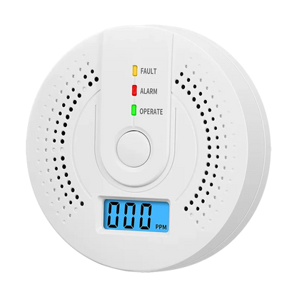 Independent CO Alarm Sensor Carbon Monoxide Alarm Detector High Sensitive Warning LCD Display CO Alarm