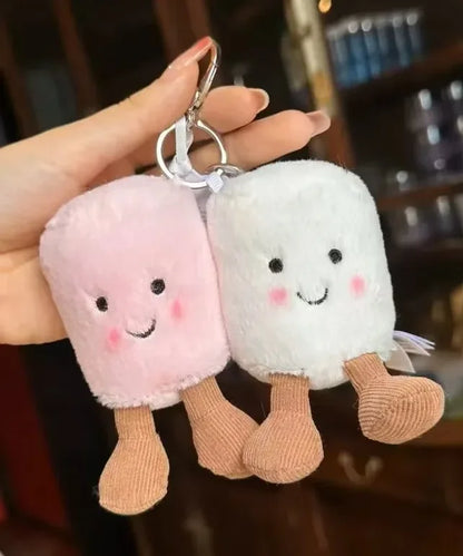 new Beautiful hanging bags, cute plush toys, creative keychains, matching plush dolls, beautiful key pendant accessories gifts S
