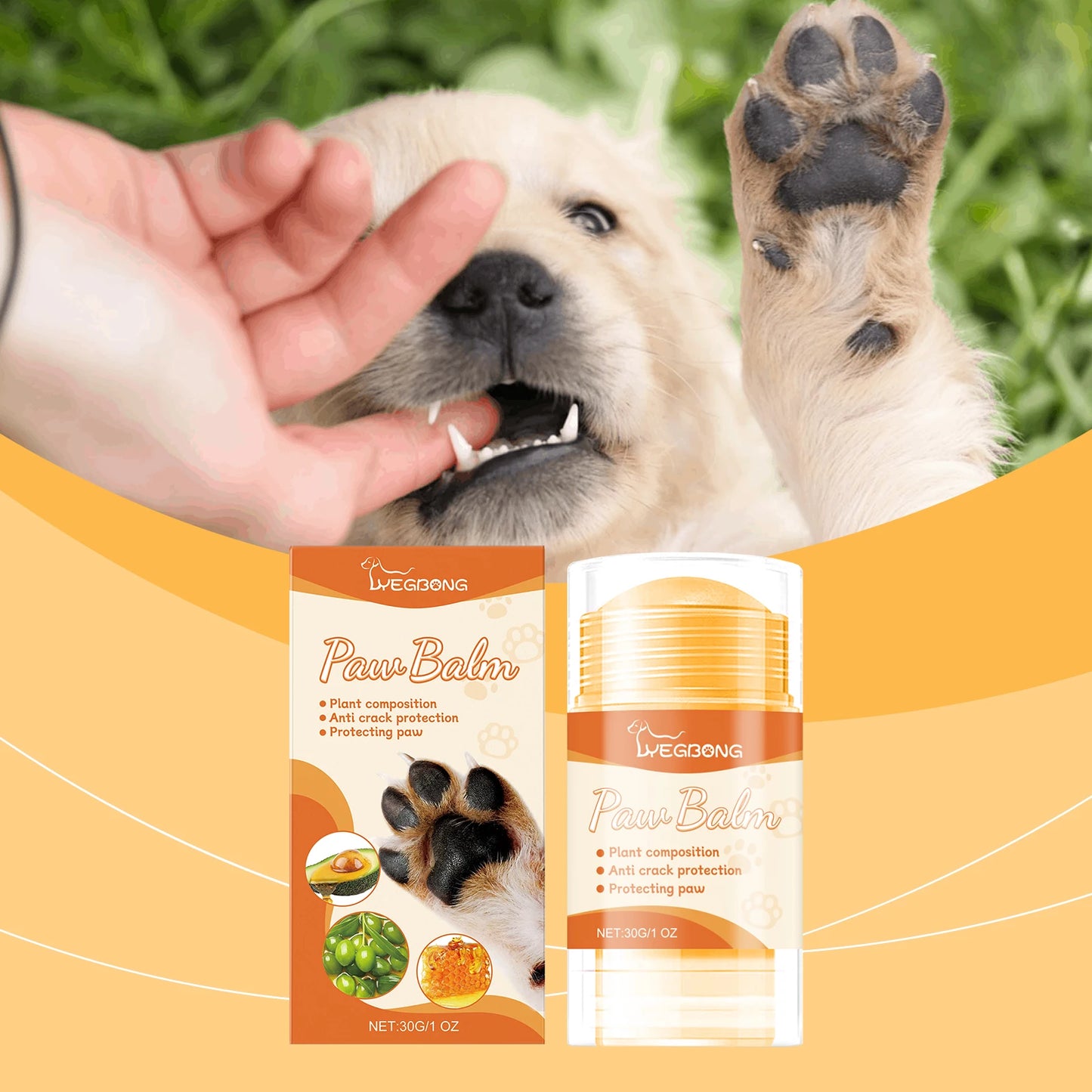 YEGBONG Paw Balm Moisturizing Care for Cat and Dog Claws and Feet, Moisturizing and Nourishing Pet Claws Dog cream for Paws
