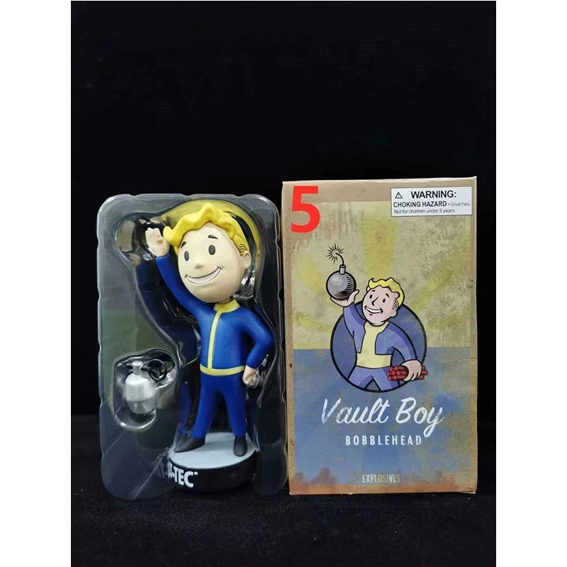 Bobblehead Cute Vault Boy Full Set Figure Toys Anime Action Figure Statue Collection Model Doll Room Ornament Toys Kids Gift