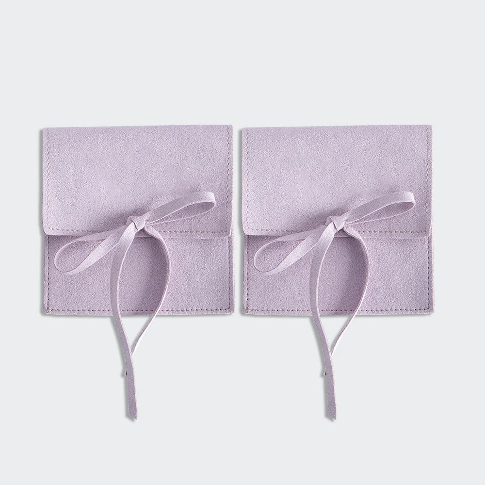 10pcs Velvet Jewelry Packaging Pouches Chic Wedding Favor Bags Cream microfiber Cosmetic Bags Product Package Wedding Gift Bag