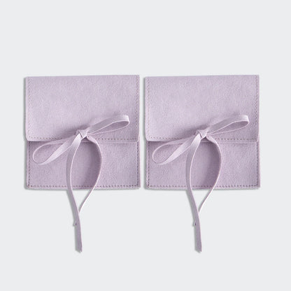 10pcs Velvet Jewelry Packaging Pouches Chic Wedding Favor Bags Cream microfiber Cosmetic Bags Product Package Wedding Gift Bag