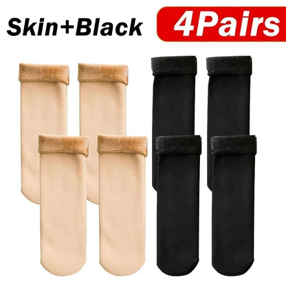 1/2/4/5Pair New Women Winter Thicken Warm Short Socks Thermal Cashmere Wool Socks Nylon Snow Velvet Boots Home Floor Calcetines